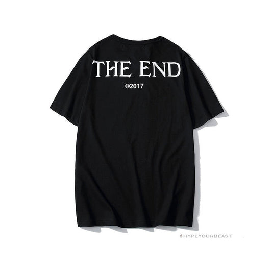 OFF-WHITE CO VIRGIL ABLOH Portrait Tee Shirt "BLACK'