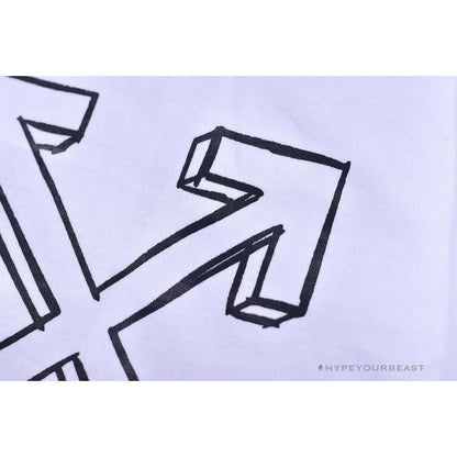 OFF-WHITE Dimensional Sketch Shorts 'WHITE'