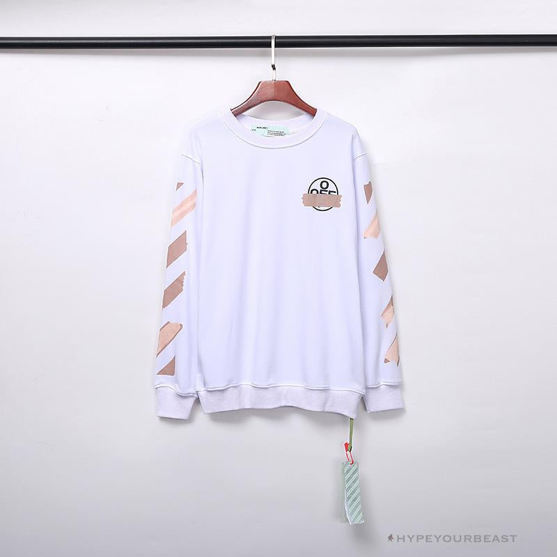 OFF-WHITE Rubber Strip Arrow Long Sleeve Shirt 'WHITE'