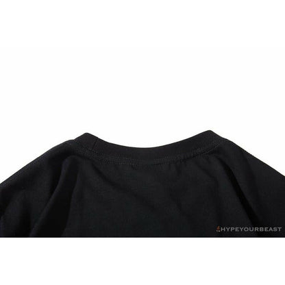 BAPE Baby Milo Red Shark Hat Little Monkey Tee Shirt 'BLACK'