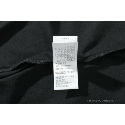 BAPE Messy Letters Upside Down Little Ape Head Tee Shirt 'BLACK'