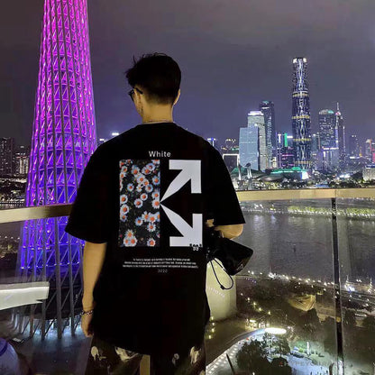 OFF-WHITE Daisy Graffiti Arrow Conley Tee Shirt 'BLACK'