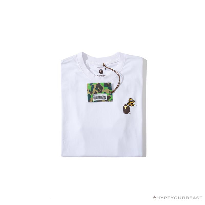 BAPE Readymade Small Bee Camouflage Letter Tee Shirt 'BLUE'