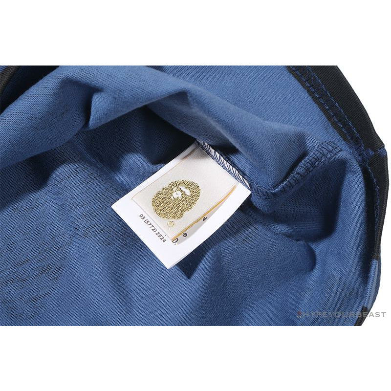 BAPE Camouflage Shark Head Classic Cotton Short Sleeve Tee Shirt 'BLUE'