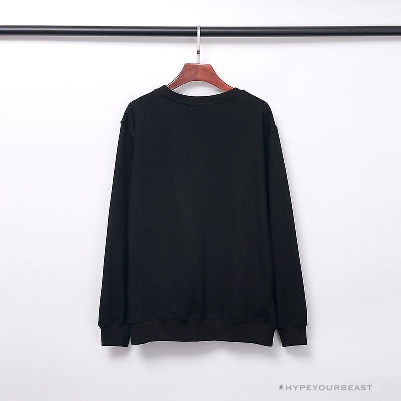 BAPE Classic Ape Head Embroidered Long Sleeve Shirt 'BLACK'