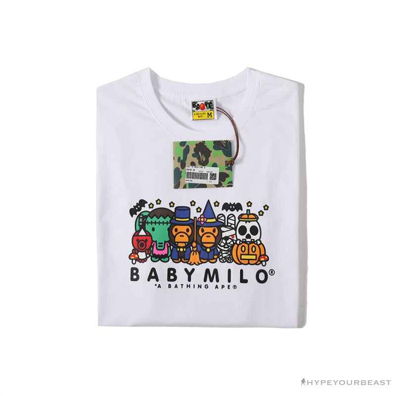 BAPE Baby Milo Halloween Tee Shirt 'WHITE'