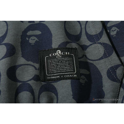 BAPE x COACH Co-Branded Dark-Blue Hoodie