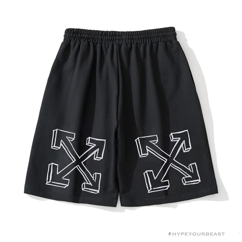 OFF-WHITE Dimensional Sketch Shorts 'BLACK'