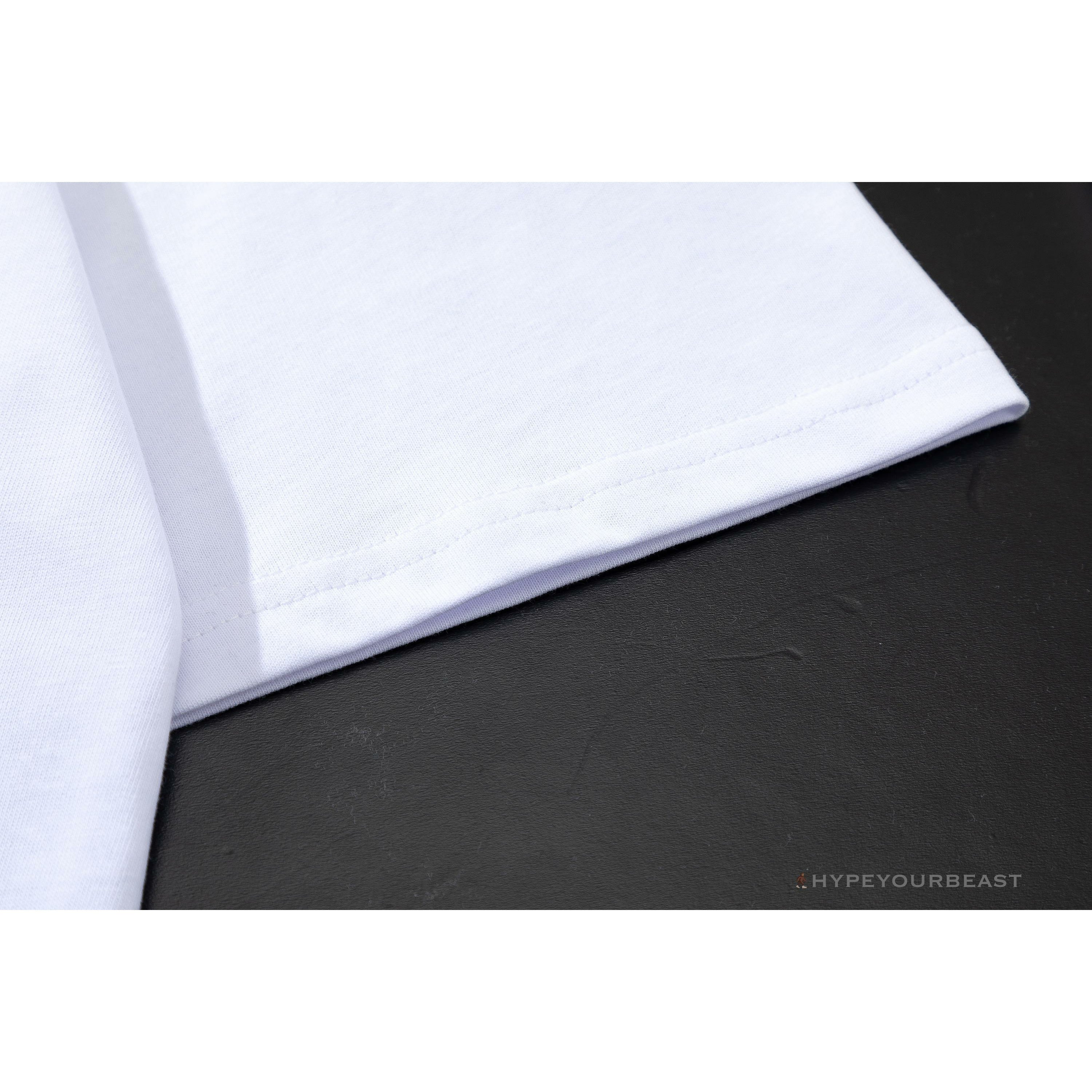 OFF-WHITE Acrylic Hand-Painted Graffiti Pattern Tee Shirt 'WHITE'