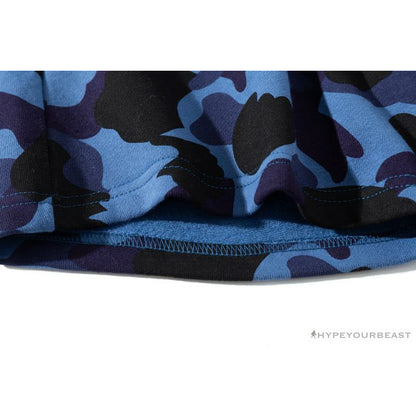 BAPE x READYMADE Tiger Head Foam Camouflage Shorts 'BLUE'