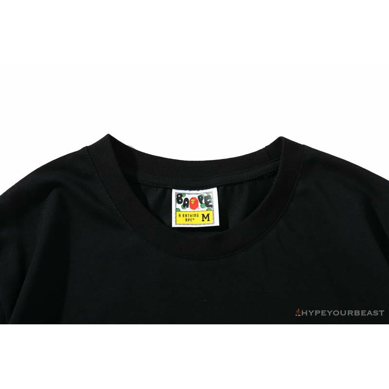 BAPE Universe Solar System Ape Man Head Tee Shirt 'BLACK'