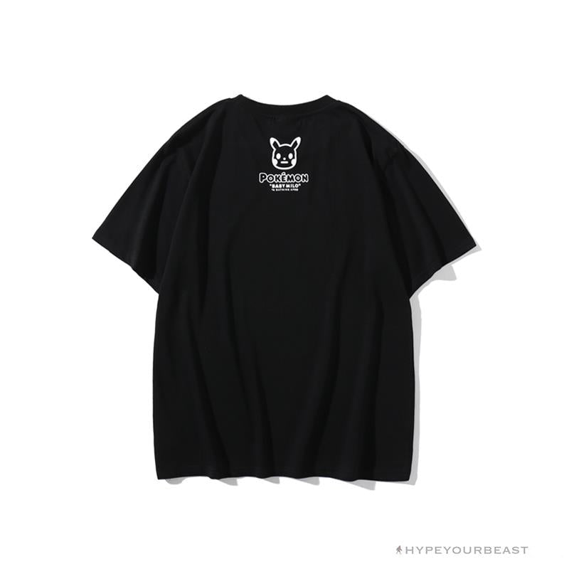 BAPE Pokémon Co-branded Ape Head Tee Shirt 'BLACK'
