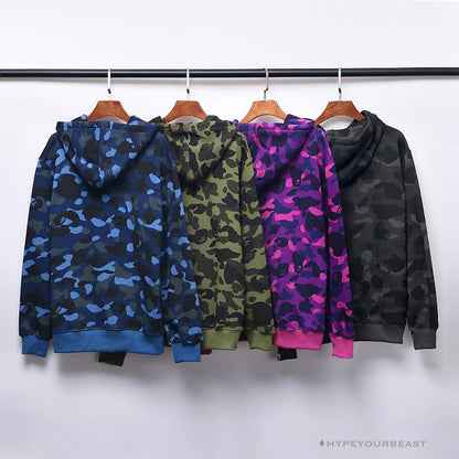 BAPE x Bathing Ape Head Camouflage Hoodie 'PURPLE'