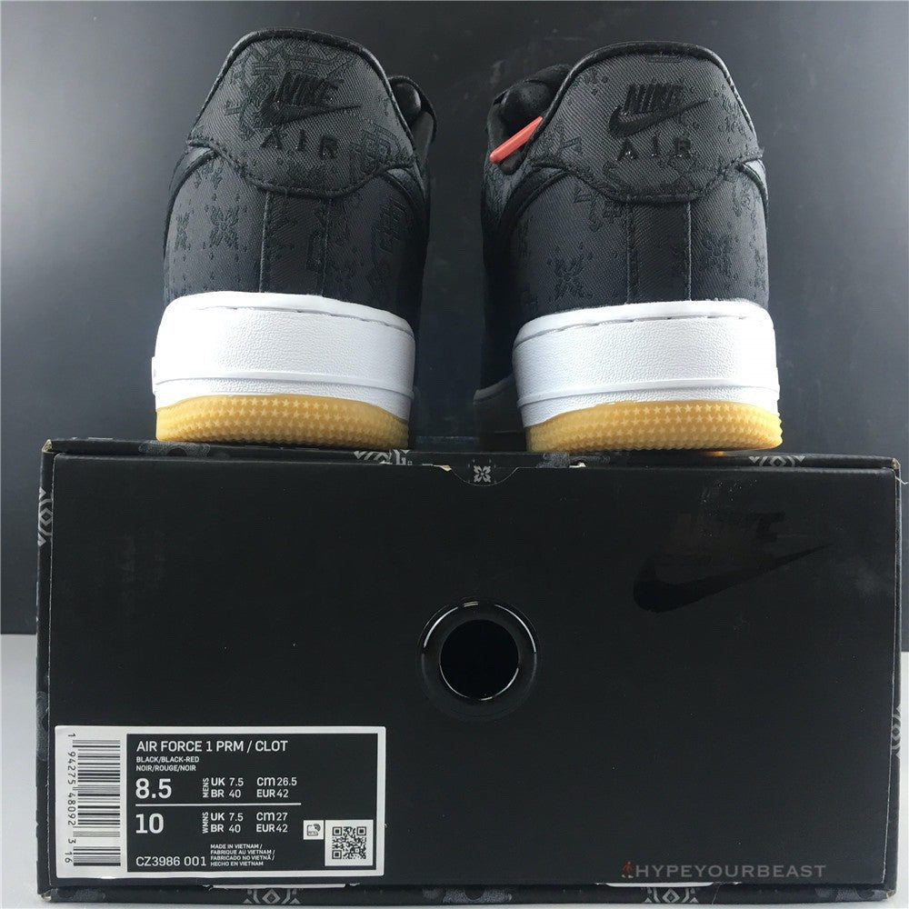 Nike Air Force 1 X Clot "Black Silk"