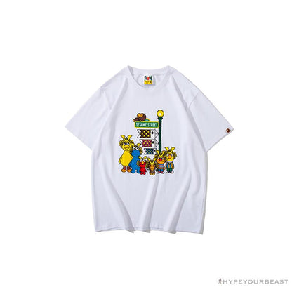 BAPE Baby Milo Sesame Street Carp Streamer Tee Shirt 'WHITE'
