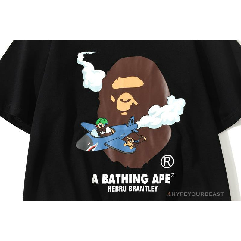 BAPE Co-Branded Fly Boy Tee Shirt 'BLACK'