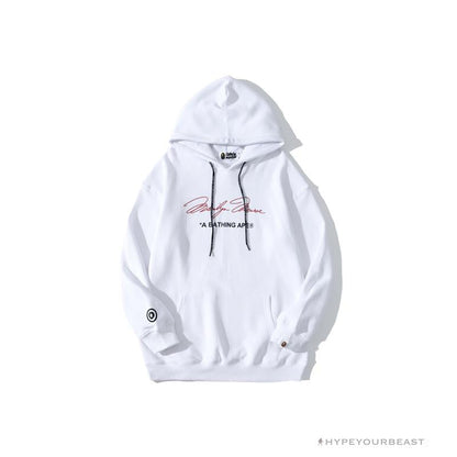 BAPE Marilyn Monroe Camouflage Background Hoodie 'WHITE'
