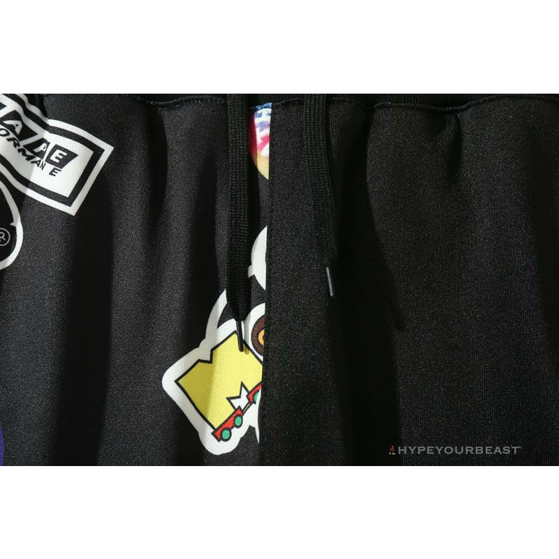 BAPE Badge LOGO Sticker Style Stitching Pants