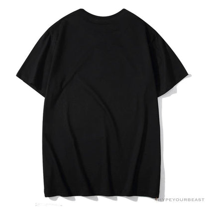 BAPE Tiger Pattern Camouflage Ape Initials Tee Shirt 'BLACK'