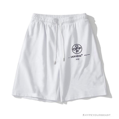 OFF-WHITE 99 x Pink Arrow Shorts 'WHITE'