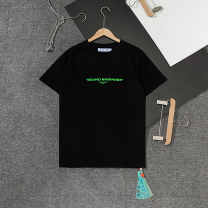 OFF-WHITE Mechanical Style 'BLACK' Tee Shirt