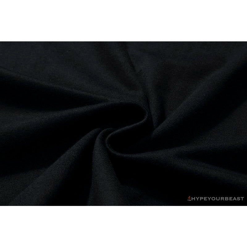 BAPE Starry Sky Camouflage Luminous Great Ape Man Head Tee Shirt 'BLACK'