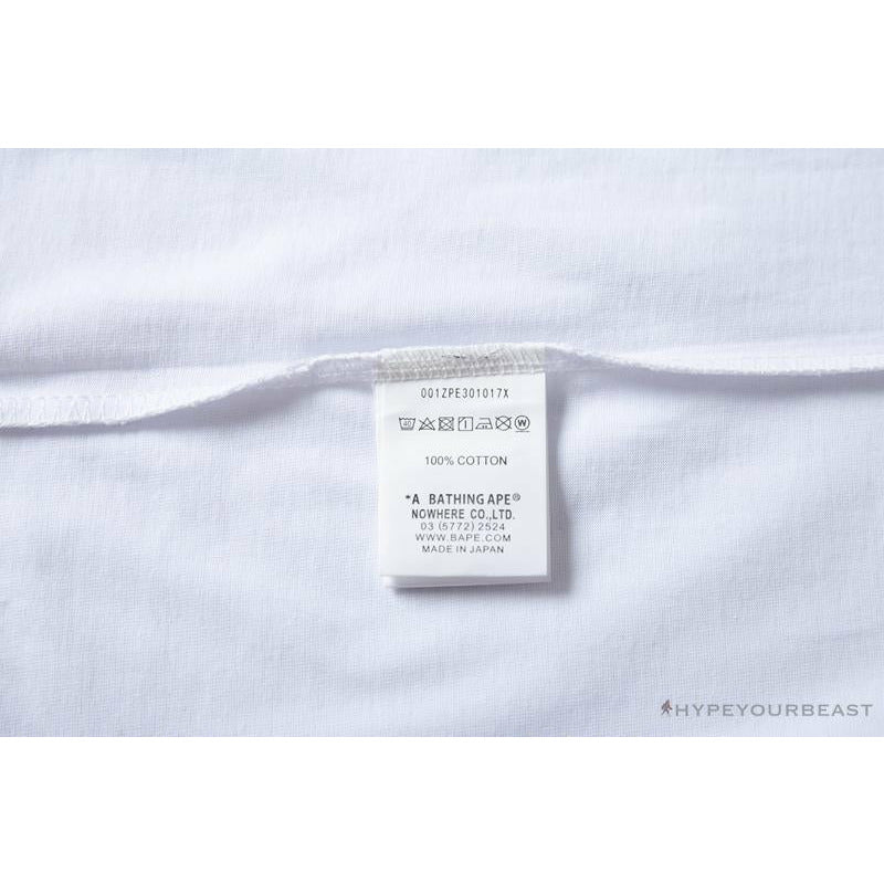 BAPE Readymade Small Bee Camouflage Letter Tee Shirt 'BLUE'