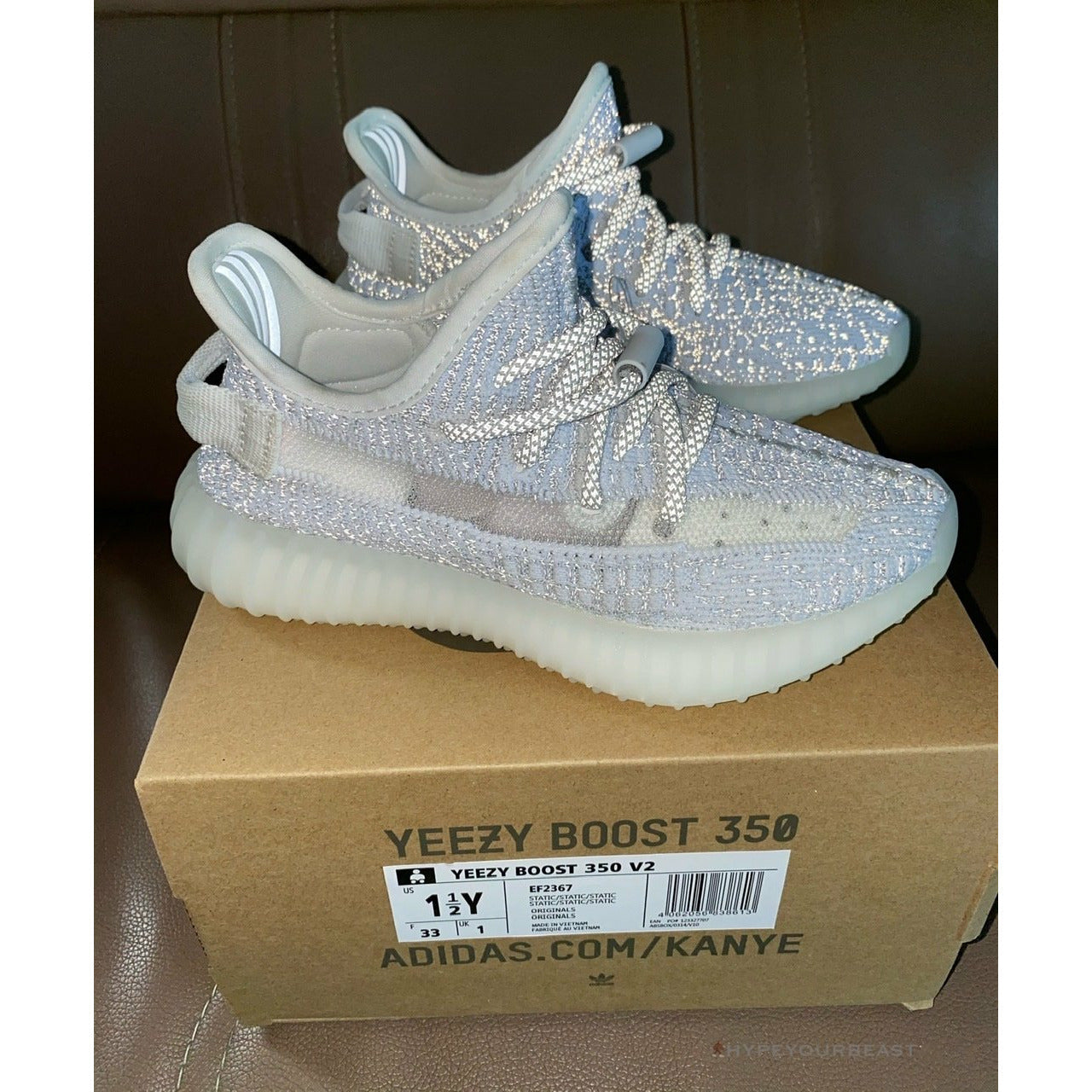 Adidas Yeezy Boost 350 V2 White Static (Infant)