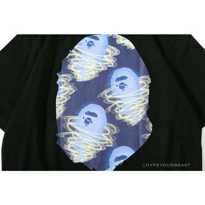 BAPE Blue Ape Head Green Storm Tee Shirt 'BLACK'