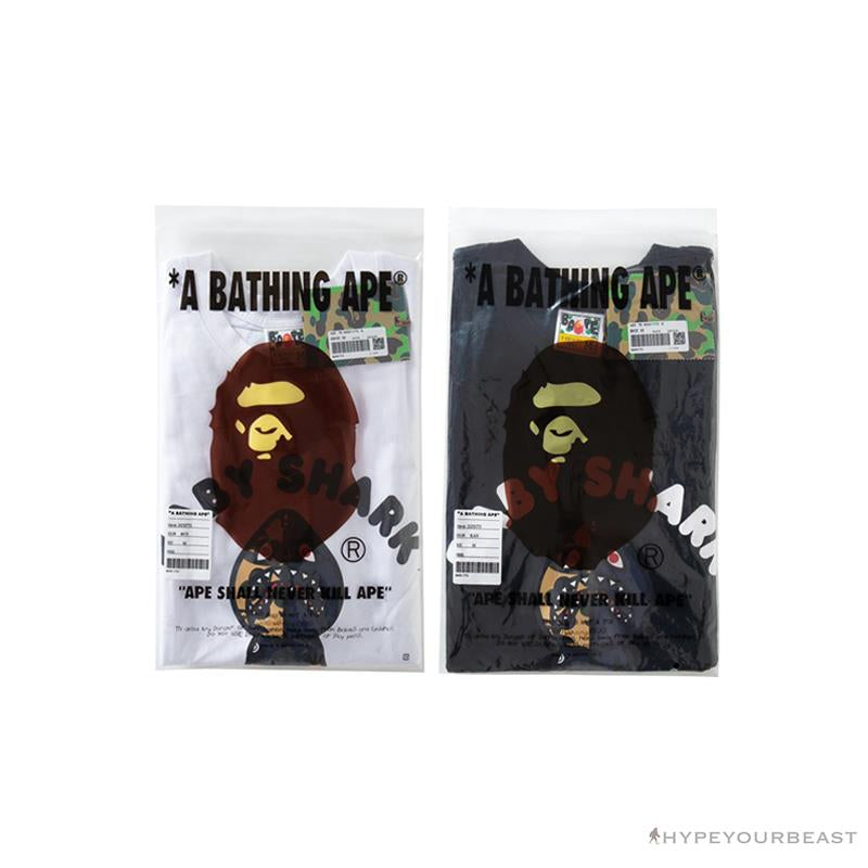 BAPE Baby Shark Red Shark Tee Shirt 'BLACK'