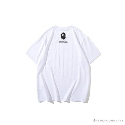 BAPE Violent Bear Collaboration 28th Anniversary Camouflage Tee Shirt 'WHITE'