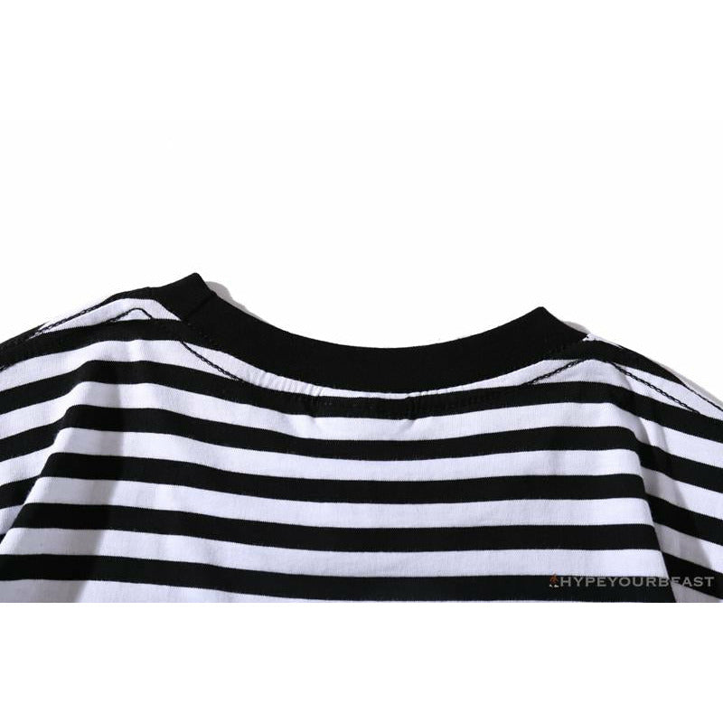 BAPE Baby Milo Rock Bass Player Striped Tee Shirt 'BLACK'