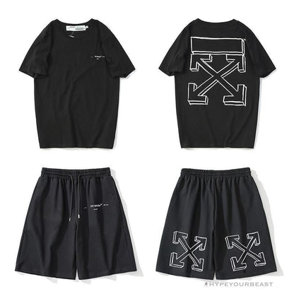 OFF-WHITE Dimensional Sketch Shorts 'BLACK'