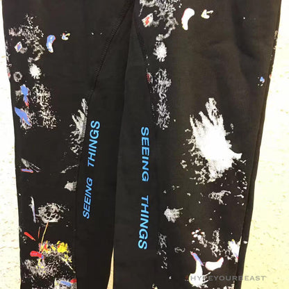 OFF-WHITE Pants Black Paint