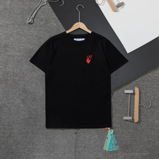 OFF-WHITE Red Flash Cross Arrow Tee Shirt 'BLACK'