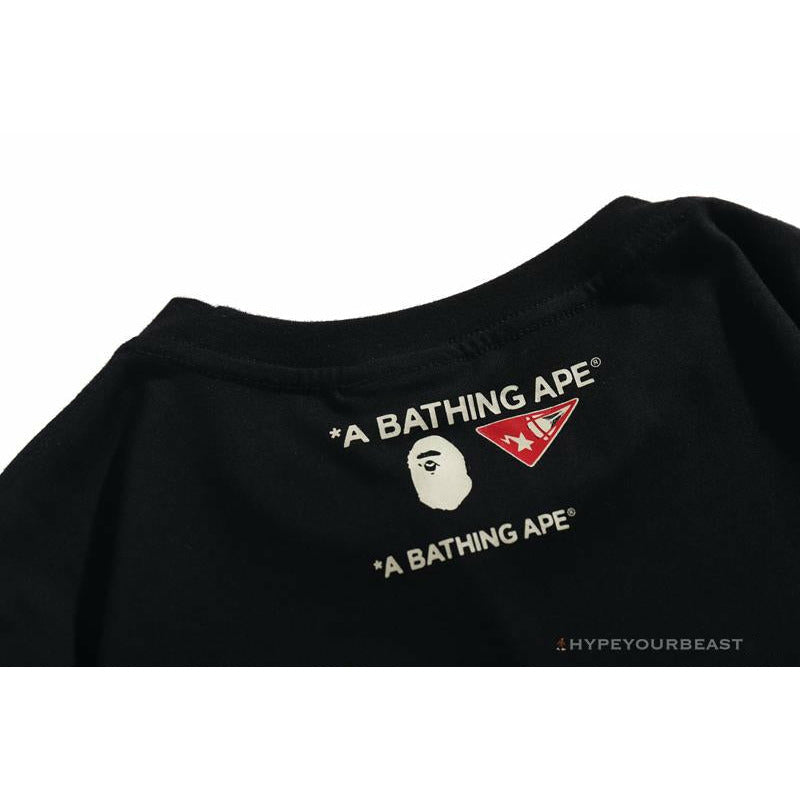 BAPE Shark Head Crazy Patch Tee Shirt