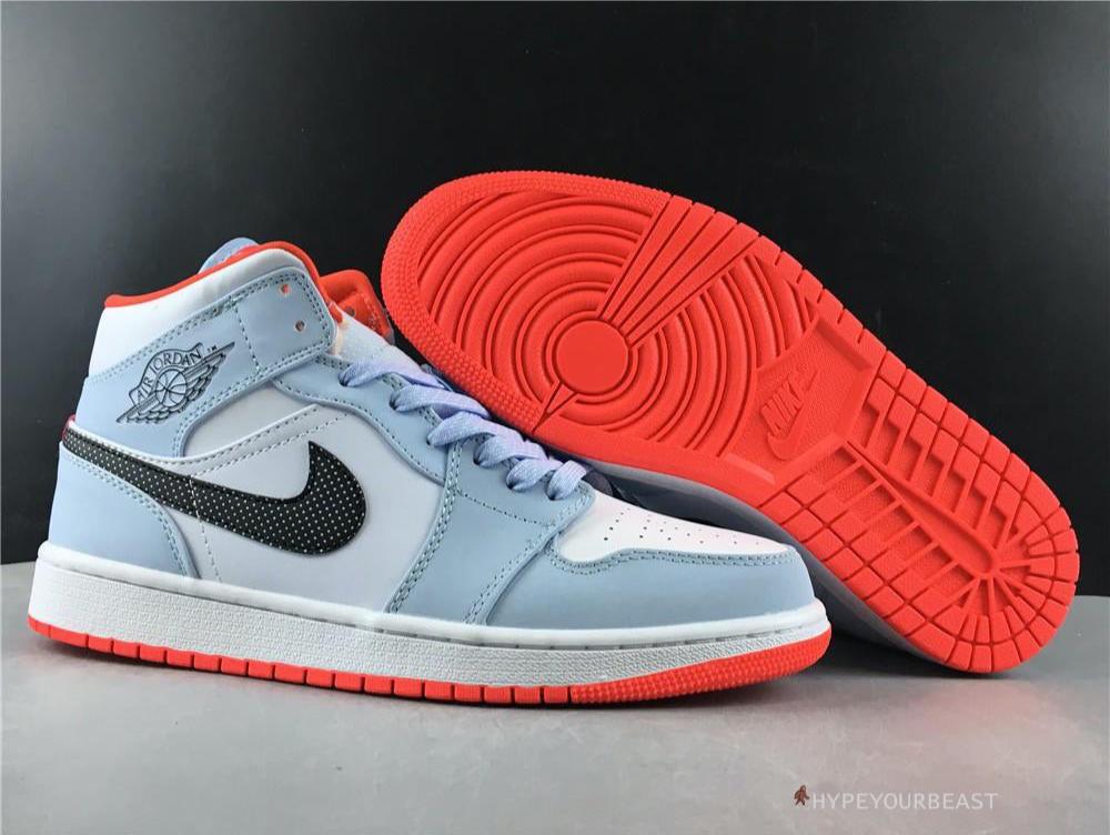 Air Jordan 1 Mid Half Blue