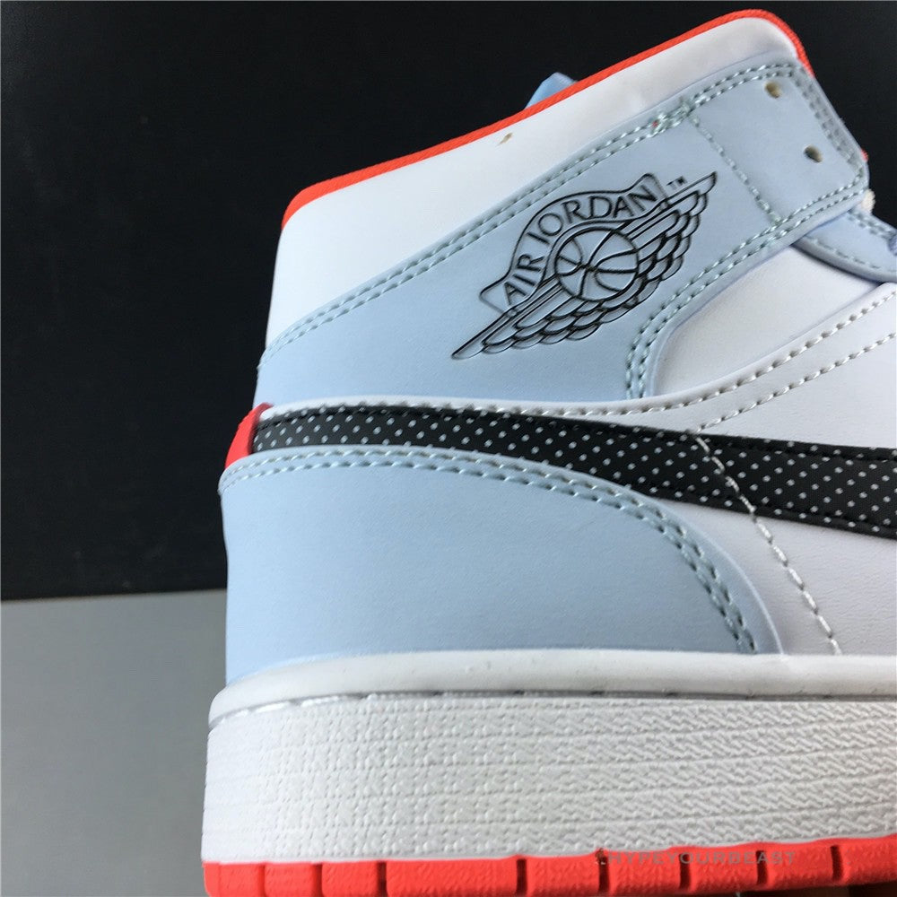Air Jordan 1 Mid Half Blue