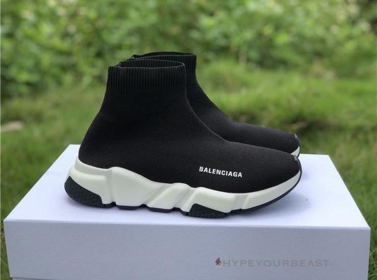 BCG Sock Sneakers Black White 2018