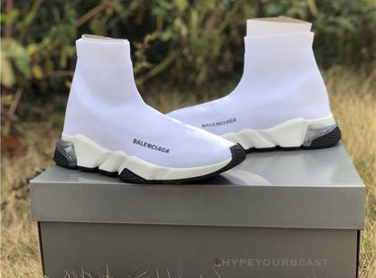 BCG Sock Trainers White / White
