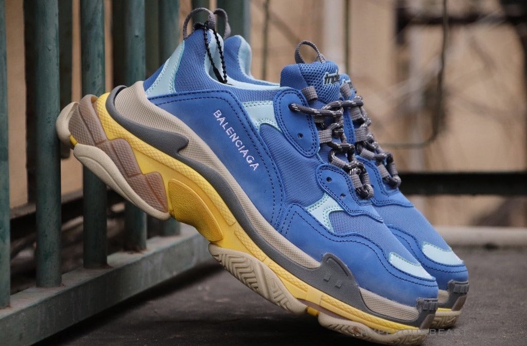 BCG Triple S Sneakers Blue / Yellow