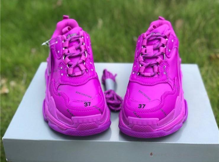 BCG Triple S All Over Logo Pink