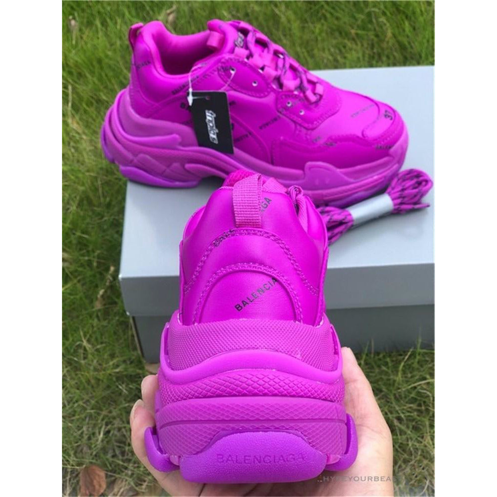 BCG Triple S All Over Logo Pink