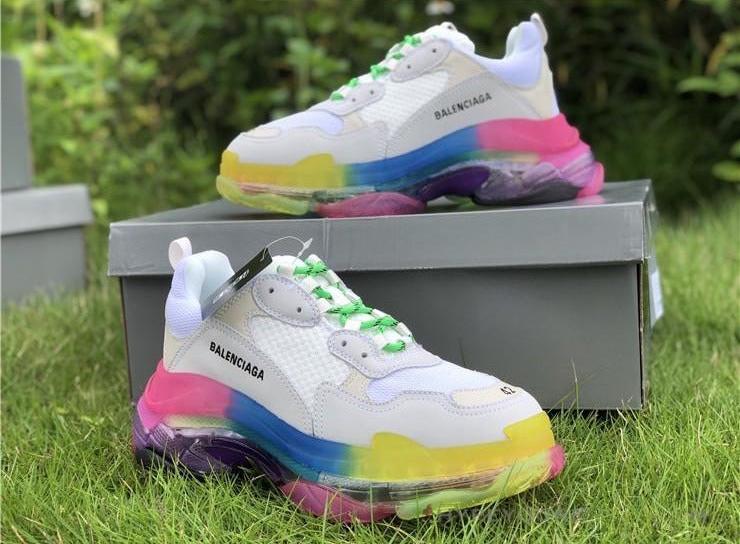 BCG Triple S Rainbow Sole