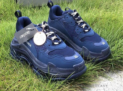 BCG Triple S Clear Sole Navy Blue