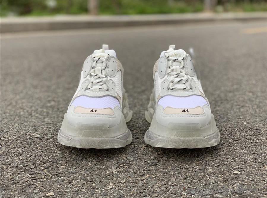 BCG Triple S White / Clear Sole