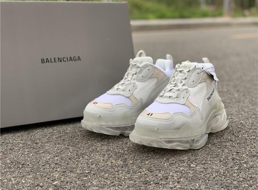 BCG Triple S White / Clear Sole