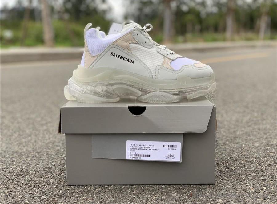 BCG Triple S White / Clear Sole