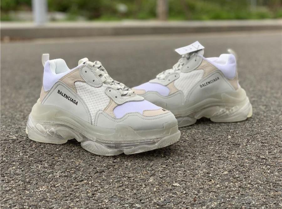 BCG Triple S White / Clear Sole