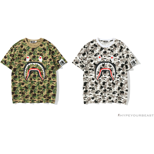 BAPE Chinese Style Ink 10th Anniversary Camouflage Tee Shirt 'GREEN'